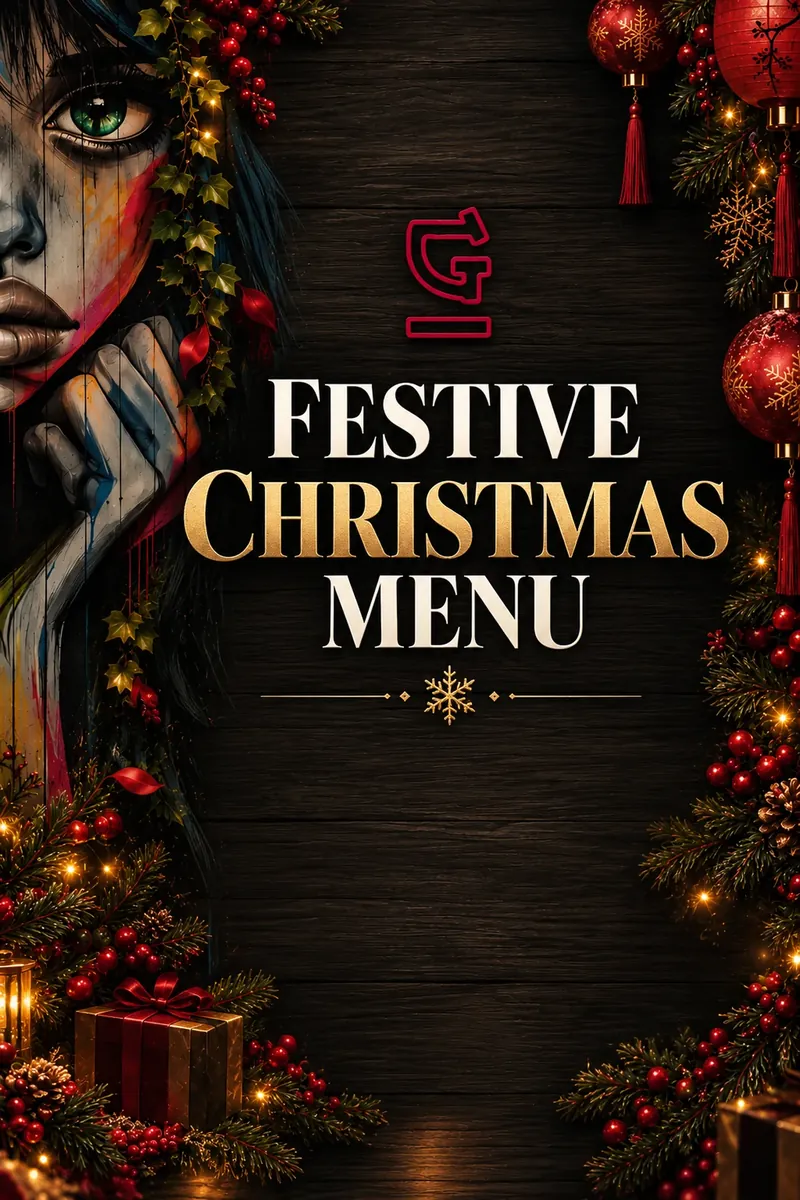 Festive Christmas Menu cover